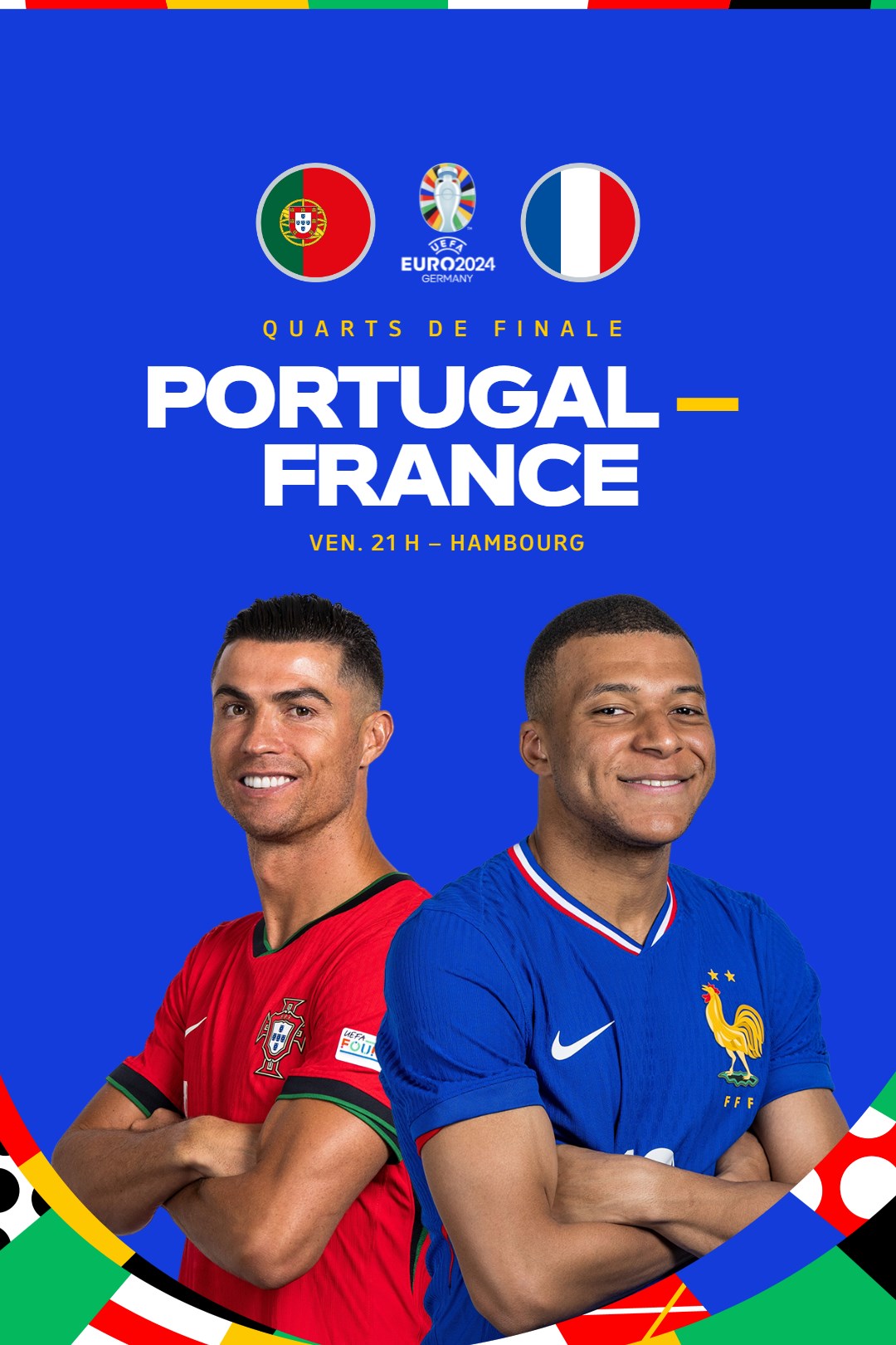 Quarts de Finale Euro 2024 : Le Portugal Affronte la France à Hambourg