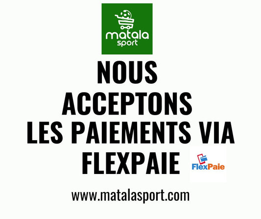 Nous acceptons les paiements Via Flexpaie