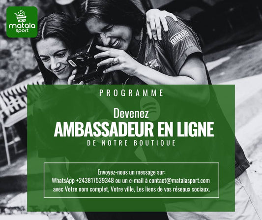 📢 DEVENEZ AMBASSADEUR EN LIGNE DE MATALA SPORT ! ⚽🔥